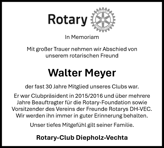 Anzeige von Walter Meyer von OM-Medien