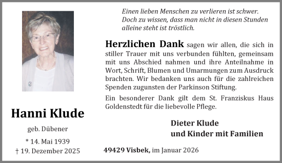 Anzeige von Dieter Klude von OM-Medien